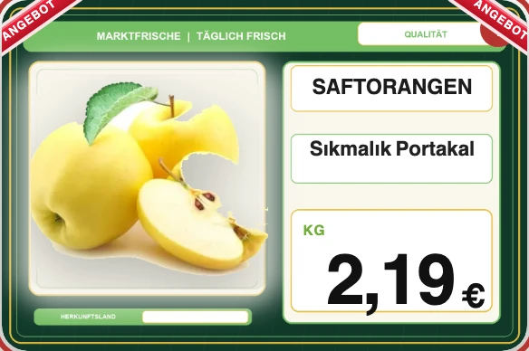 Obstetikett Golden Äpfel