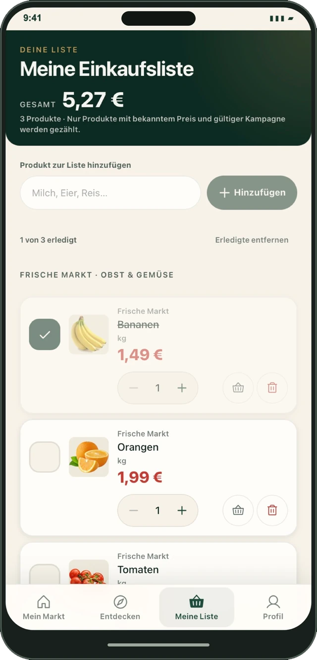 Einkaufsliste
